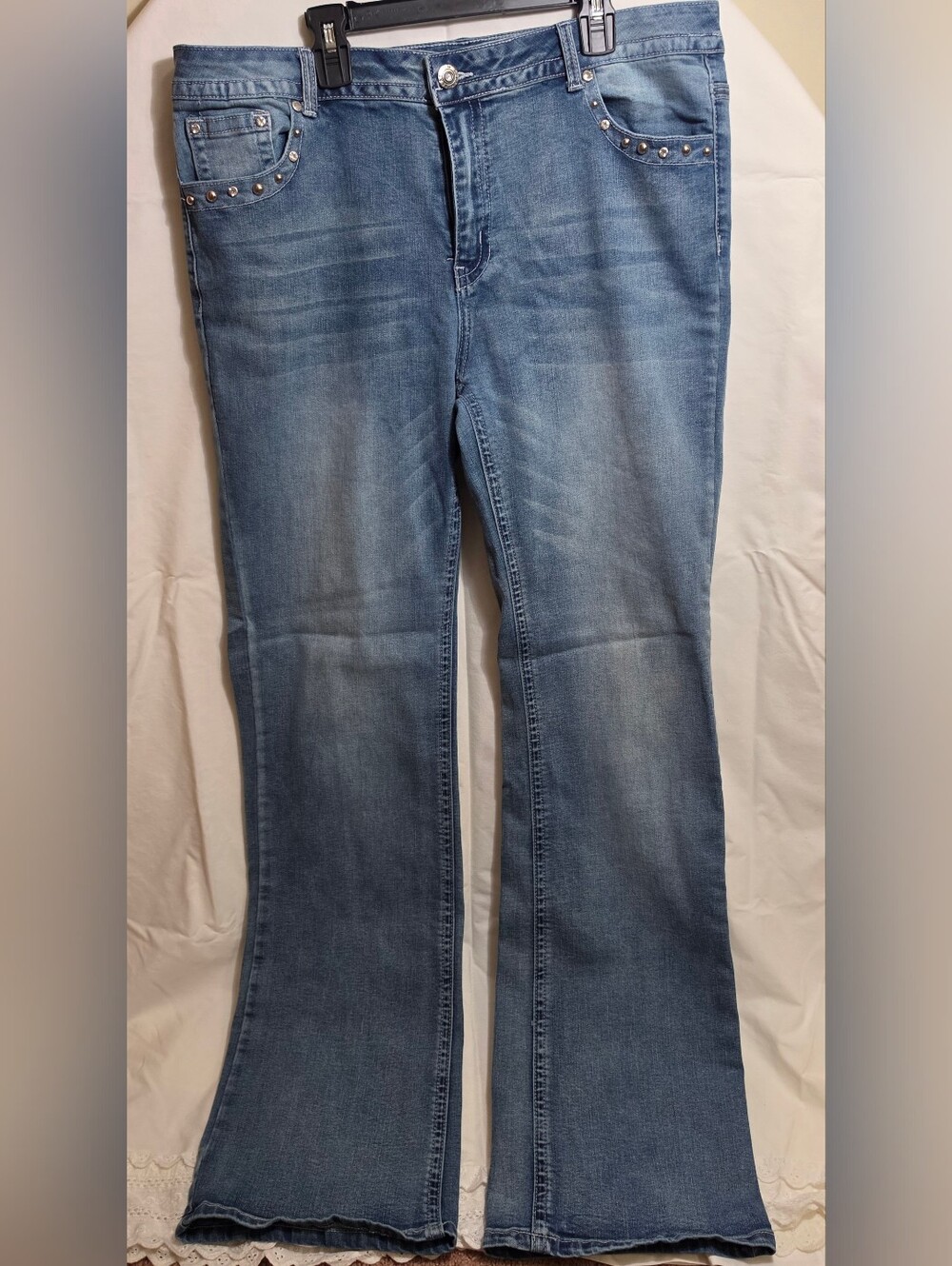 Platinum Plush Duel Challenge Jeans - Sz Juniors 15 or Womans 12 - Picture 2 of 9
